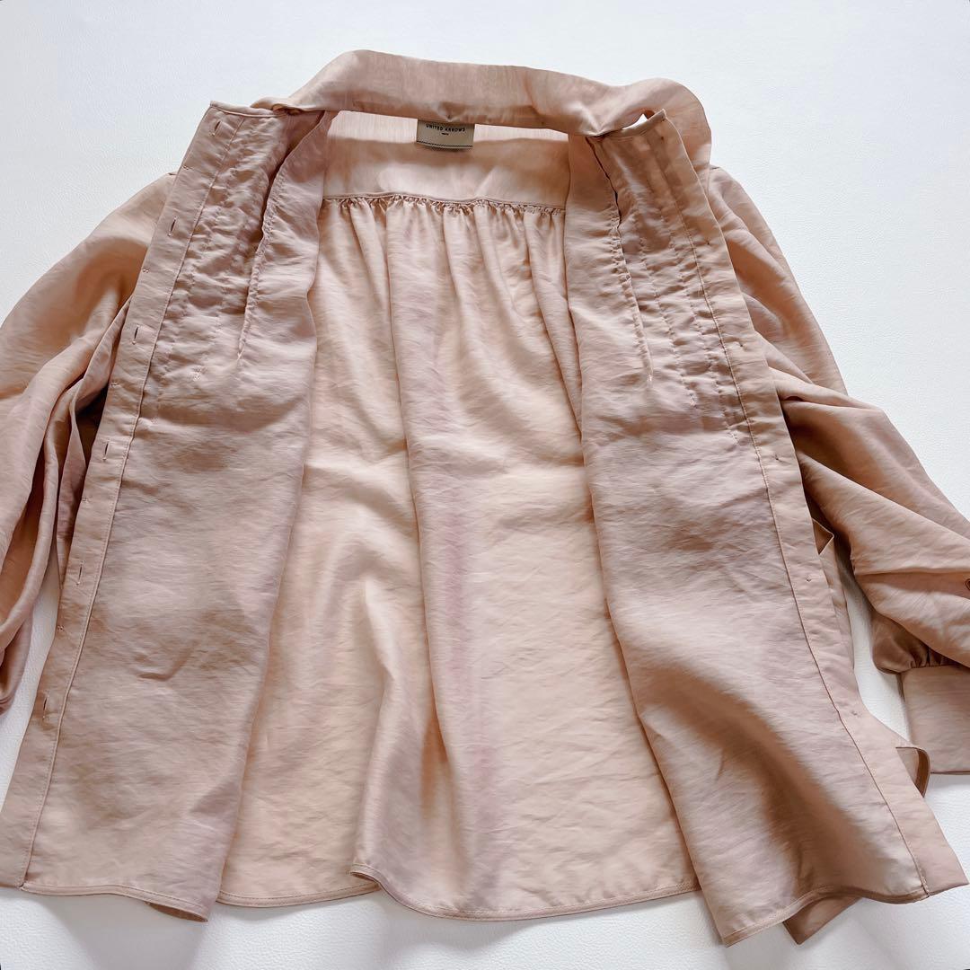 美品✨ UNITED ARROWS オーガンジー フリル&ボウタイ ブラウス