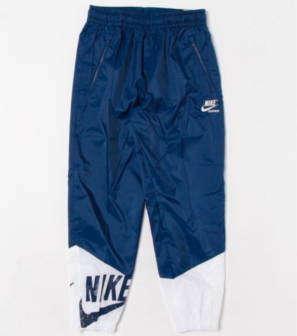 ナイキ ウーブン 上下セット ウィンドランナー ナイロンパンツ 新品 S 青白