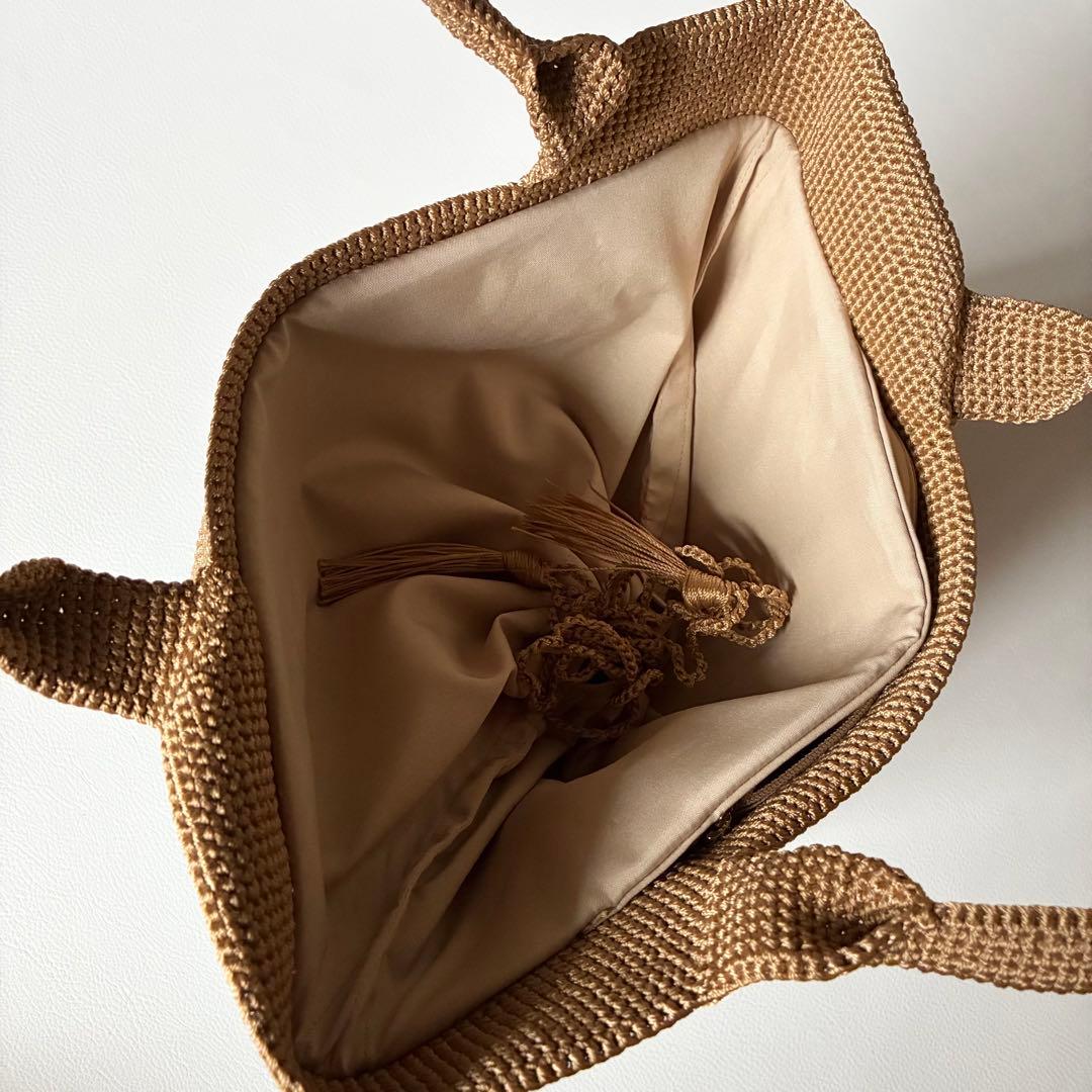 未使用級✨MAISON KEYS　メゾンキーズ　カゴバッグ　バイカラー　洗える