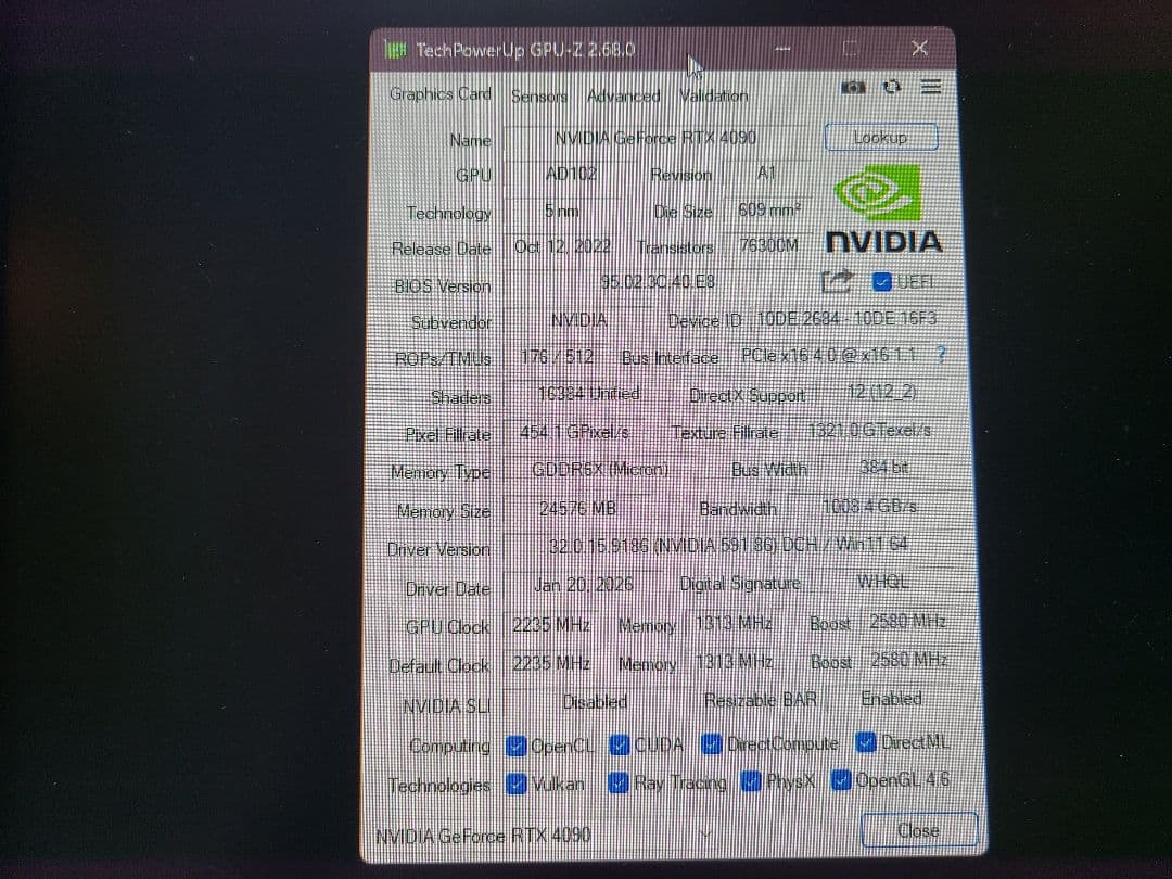 iChill GeForce RTX 4090 X3 24GB　グラボ