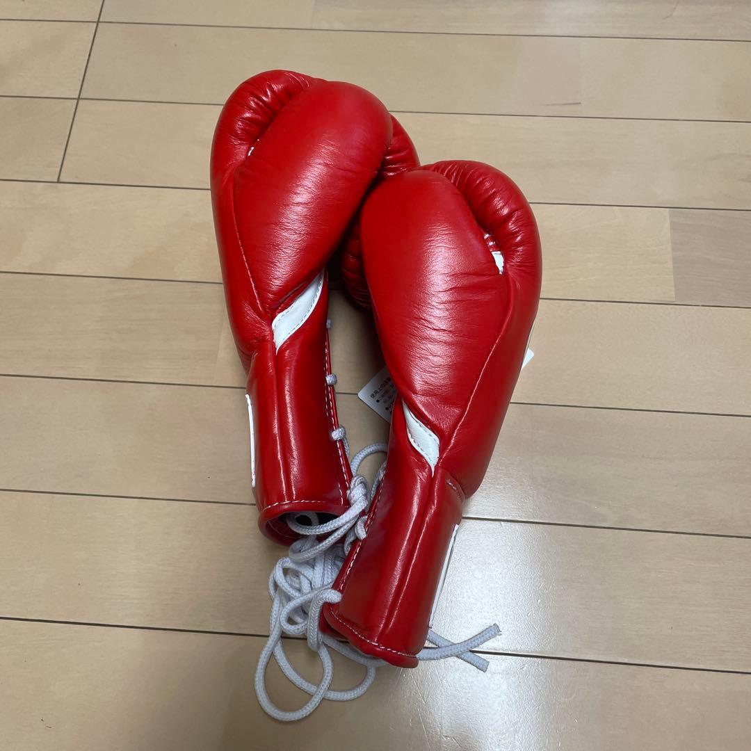 新品即日発送 ウイニング 8オンスグローブ レッド 牛皮革製 MS-200