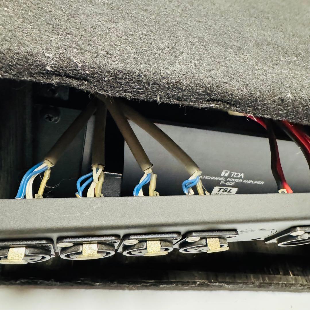 TOA マルチチャンネル パワーアンプ P-60F XLR入出力パネル搭載