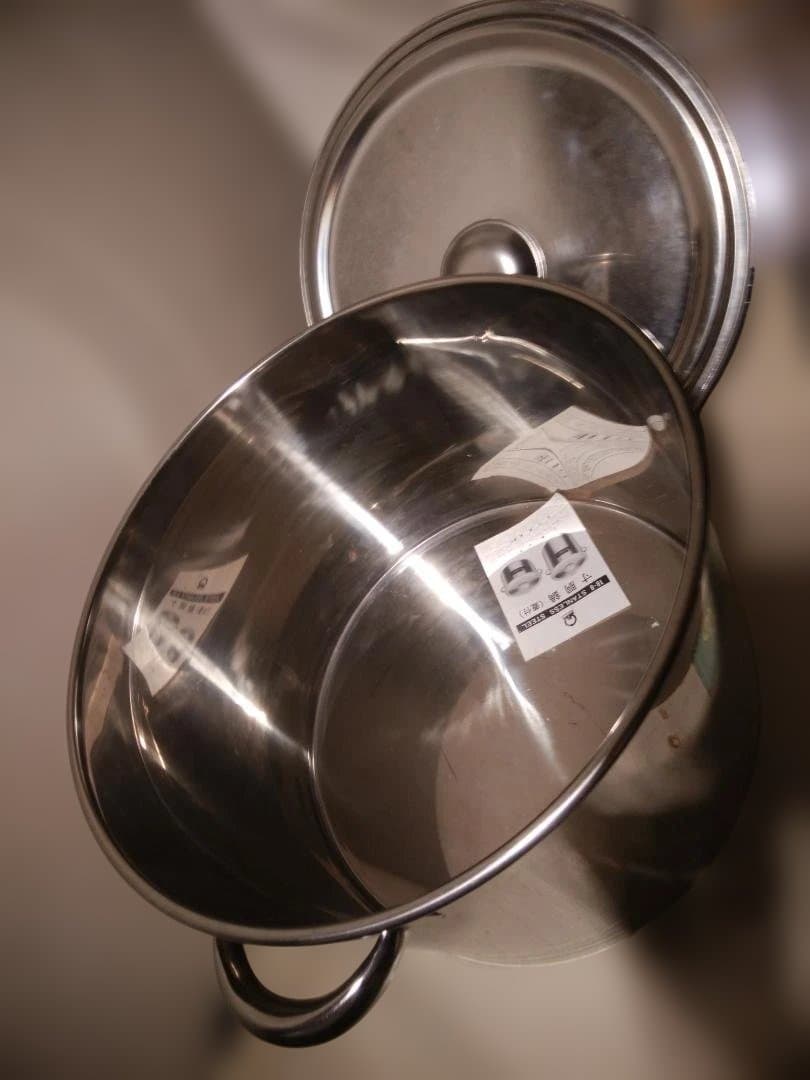 Ωシルバーアロー18-8STENLESSSTEEL・半寸胴鍋45CM