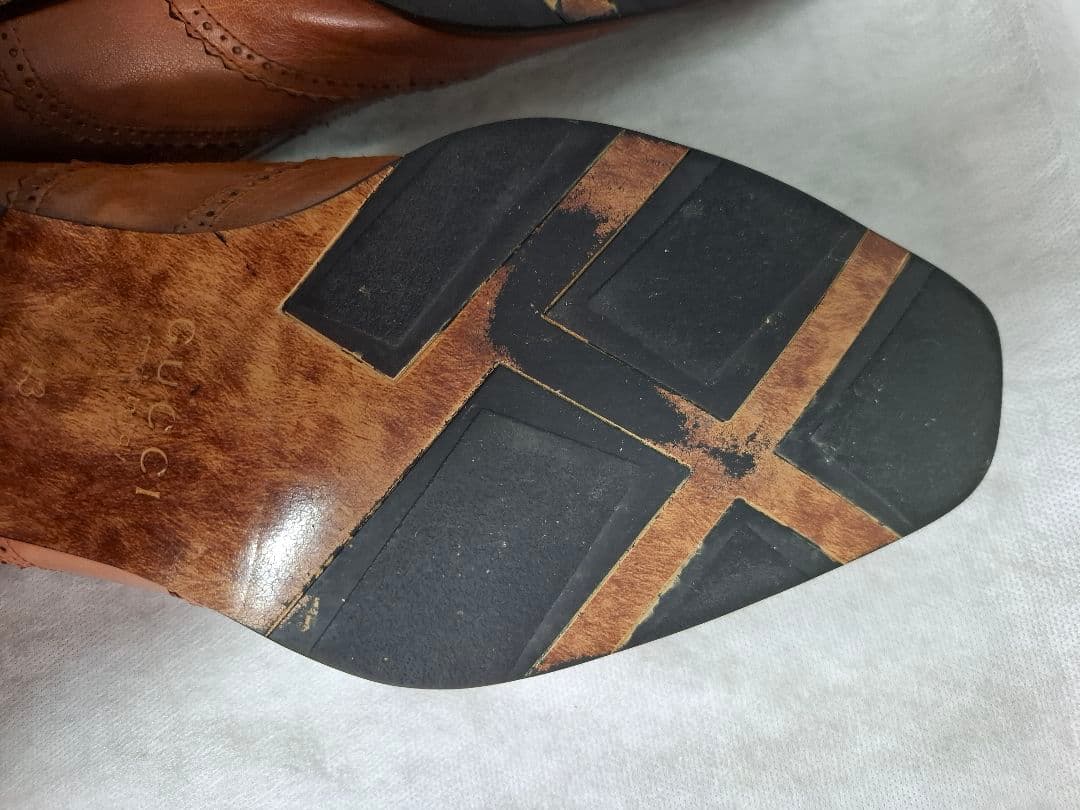 Vin28！GUCCI☆ レザー ブラウン ローファー 革靴