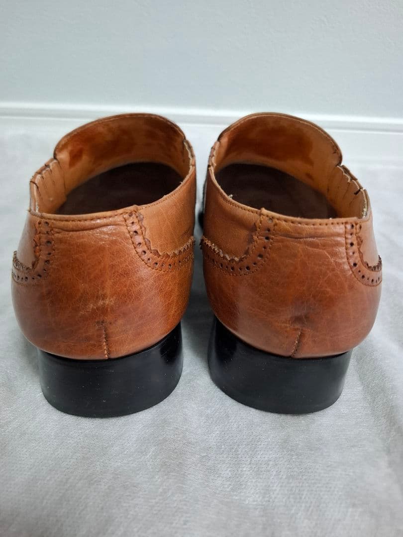 Vin28！GUCCI☆ レザー ブラウン ローファー 革靴