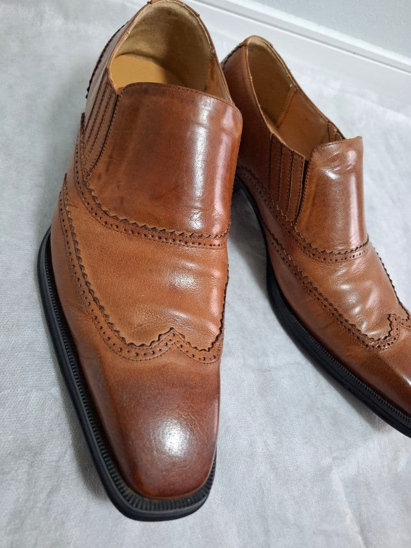 Vin28！GUCCI☆ レザー ブラウン ローファー 革靴