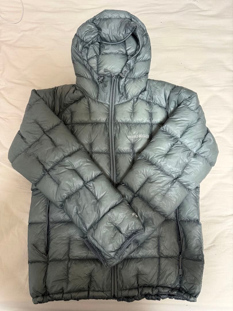 mont-bell プラズマ1000 アルパインダウンパーカ　ライトグレー　M