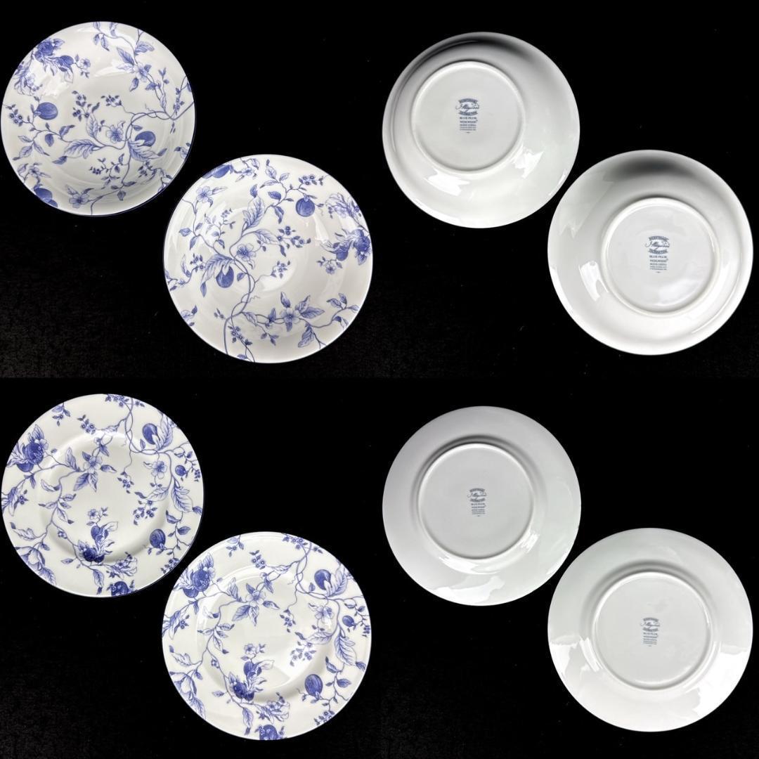 ☆未使用級☆ウェッジウッド　ブループラム　カップ&ソーサー　プレート　10点 1