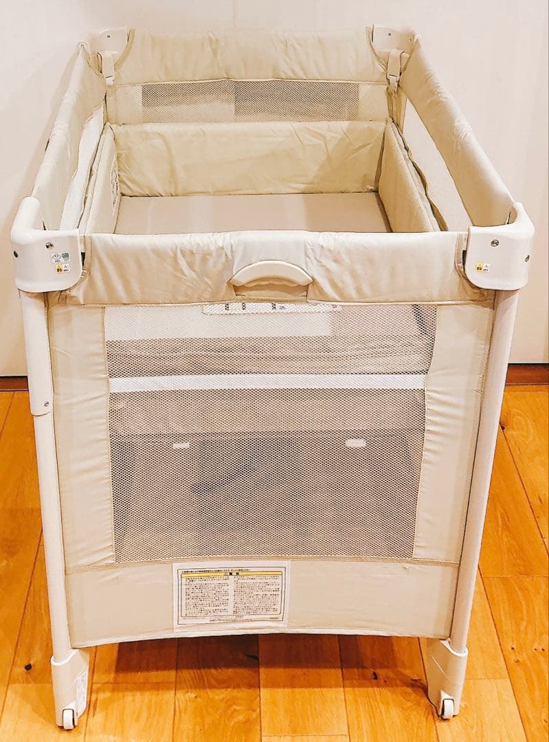 美品！Aprica アップリカ ベビーベッド ココネルエアー ミルク