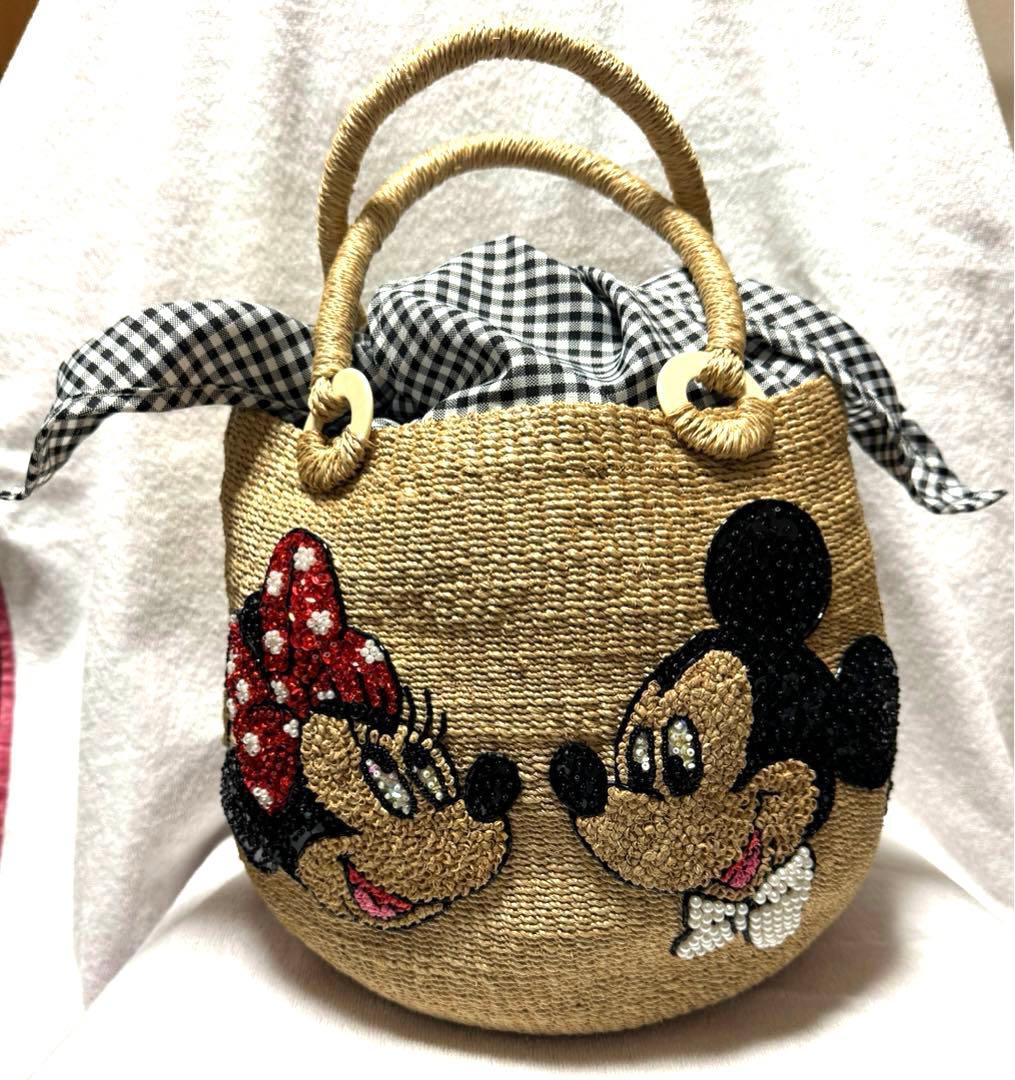 ビームスボーイ 20th 別注 Disney オールスター カゴバッグ