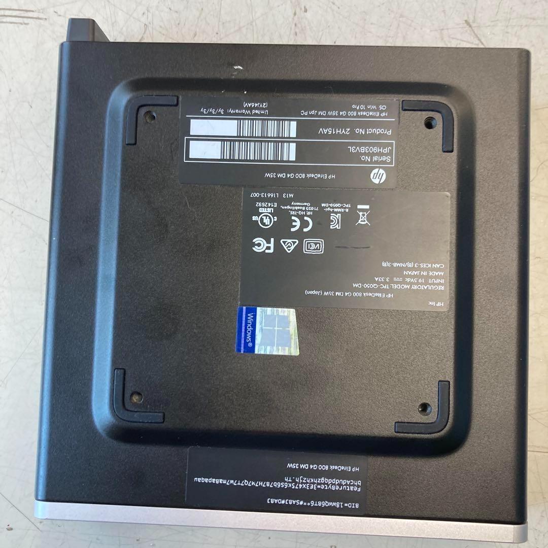 ミニPC #P HP EliteDesk800G4DM 35W i7 16G SSD256
