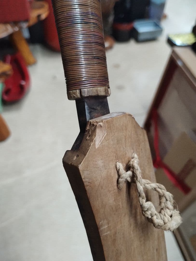 台湾美術 高砂族 民族蛮刀 96cm 木彫鞘 蕃刀 民族鉈 台湾先住民族