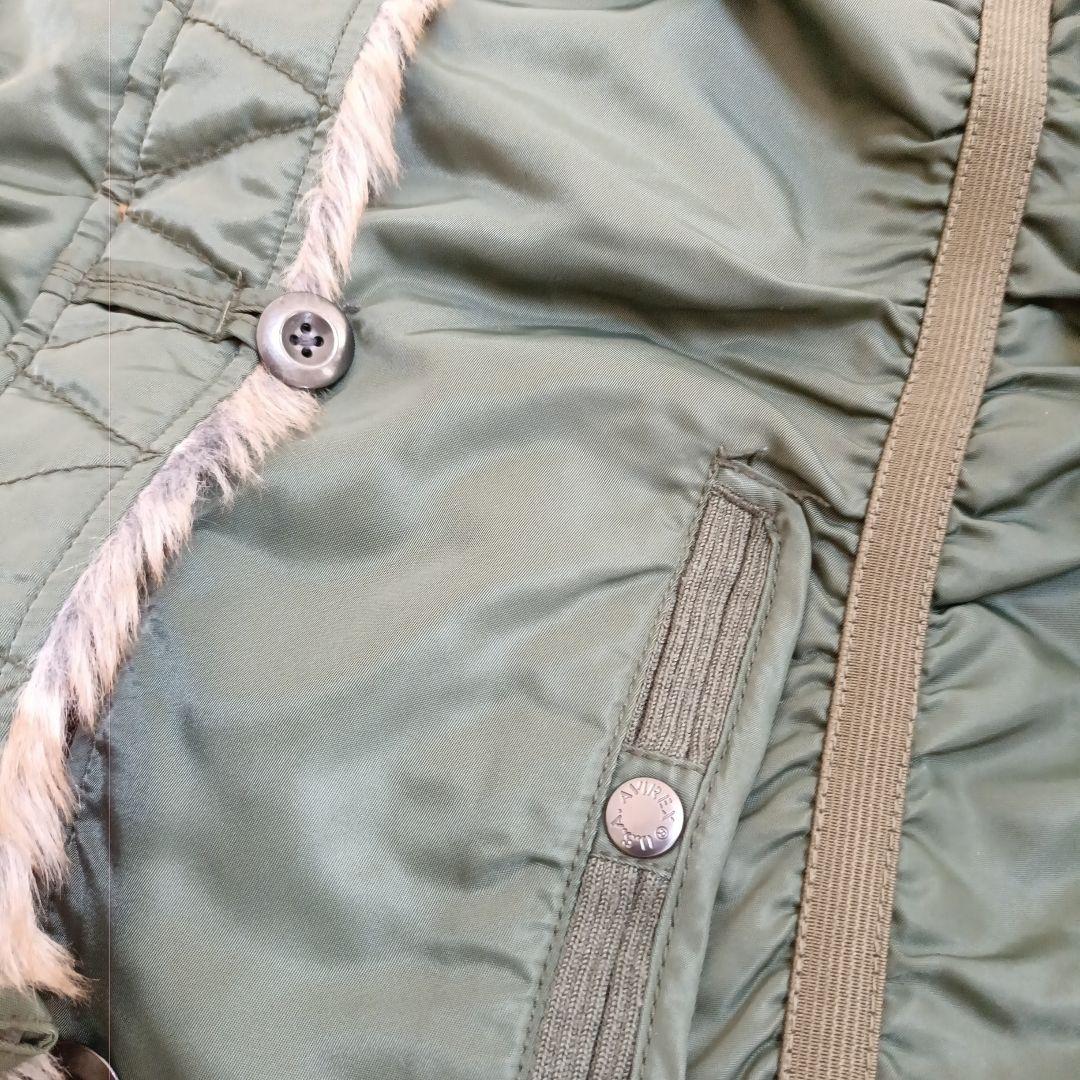 【美品】Avirex Ltd ラクーンファー　モッズコート L-2B ロング丈