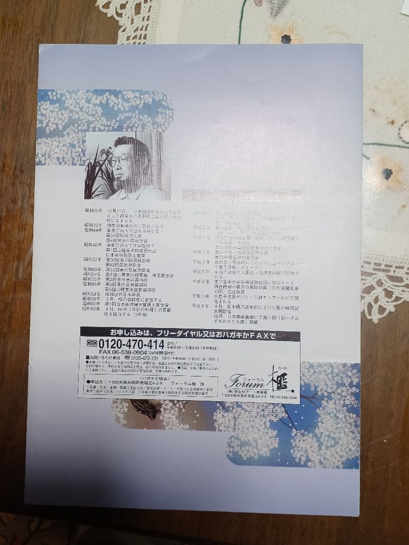 中島千波　醍醐桜　屏風