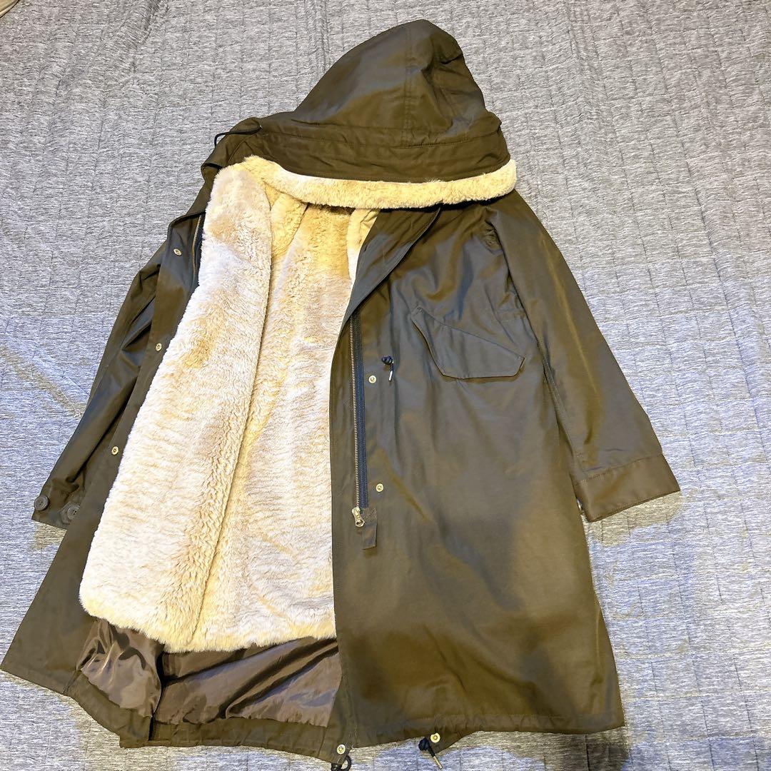 【 IENA 】 ファーベストライナー付きモッズコート　　3way モッズコート