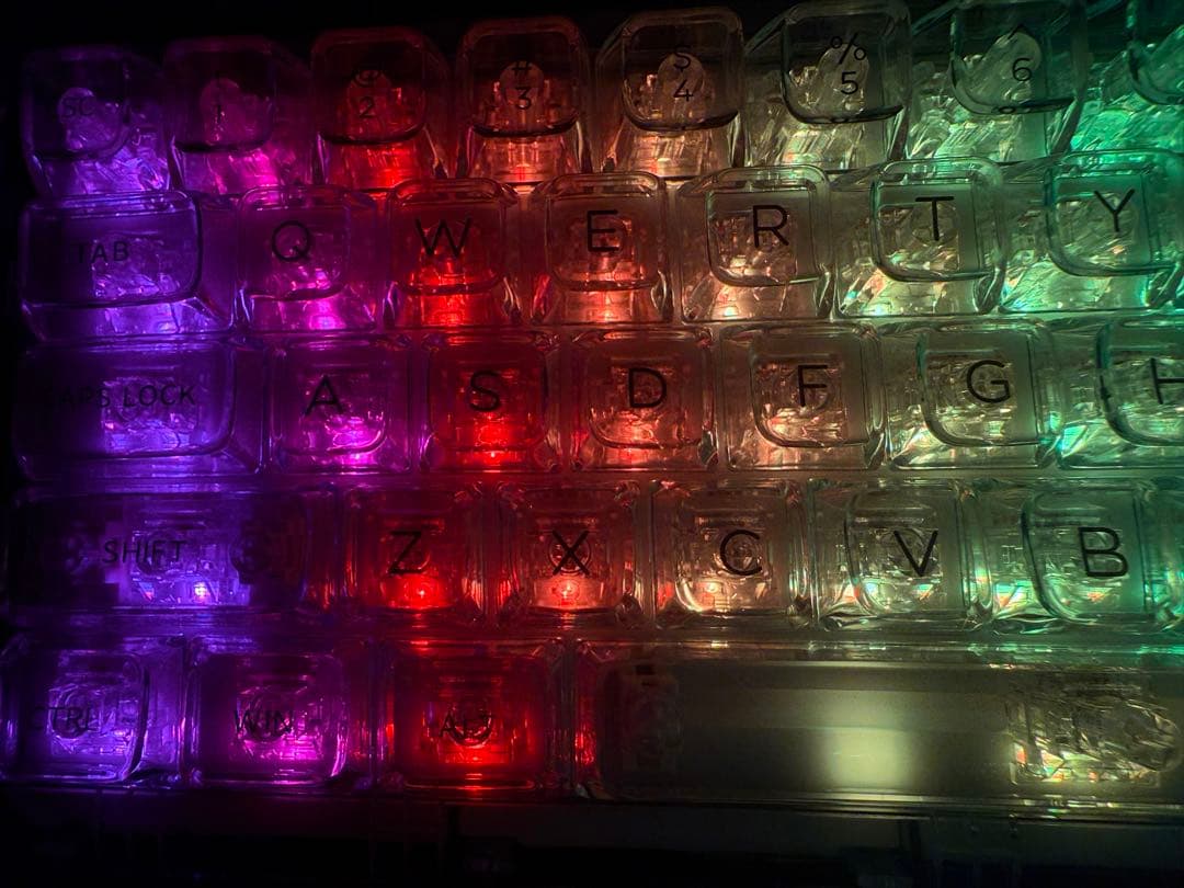 YUNZII X71 メカニカルキーボード ワイヤレス クリスタルアイス軸