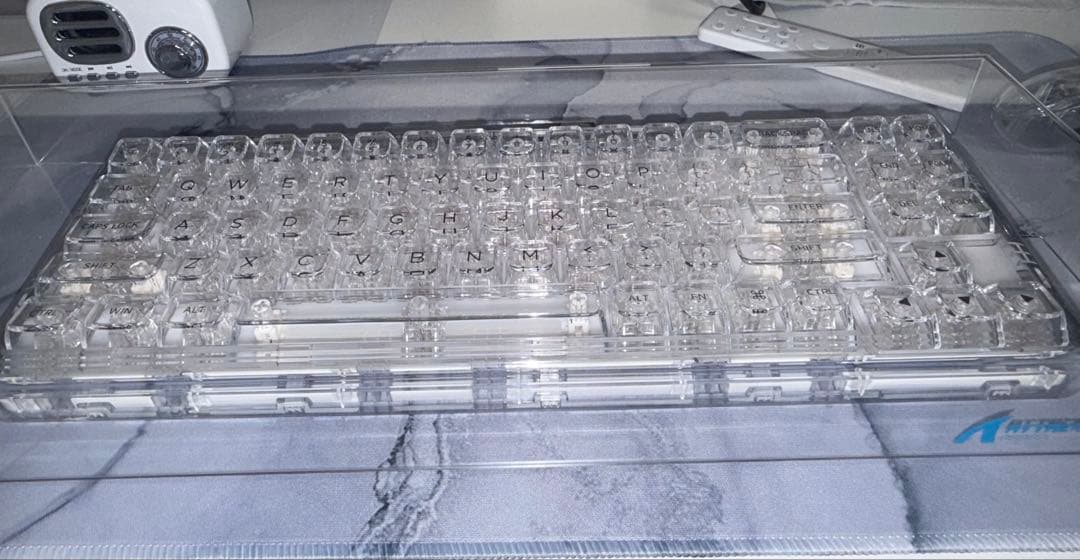 YUNZII X71 メカニカルキーボード ワイヤレス クリスタルアイス軸