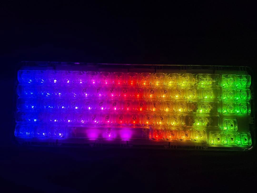 YUNZII X71 メカニカルキーボード ワイヤレス クリスタルアイス軸