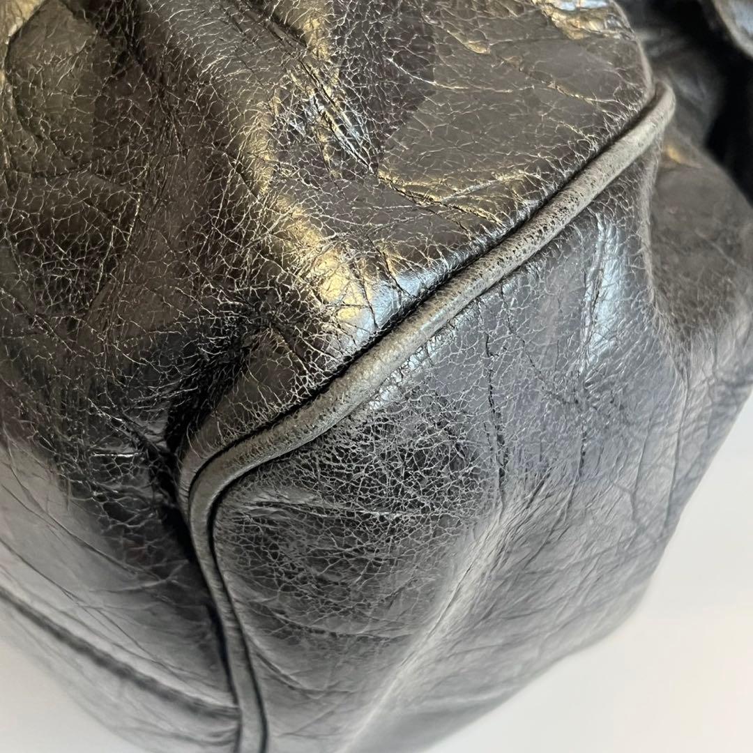 MIUMIU ミュウミュウ　ハンドバッグ　レザー　ブラック　黒