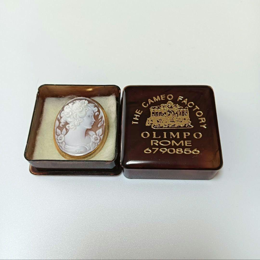 minto様　カメオ　シェルカメオ　ブローチペンダントトップ　ケース付き