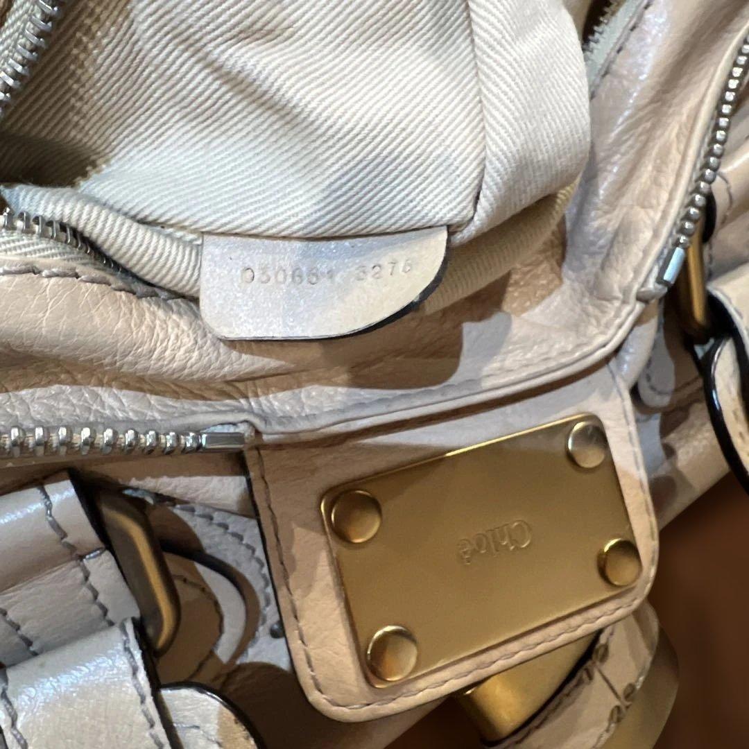 クロエ　chloe パディントン カデナレザートートバッグ ショルダー ベージュ