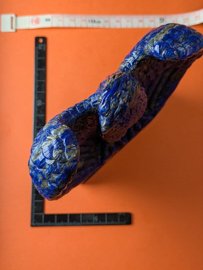 天然石 ラピスラズリ の 鷲【ワシ】 の 置物です。一点物！工芸品！ランクはＡ5