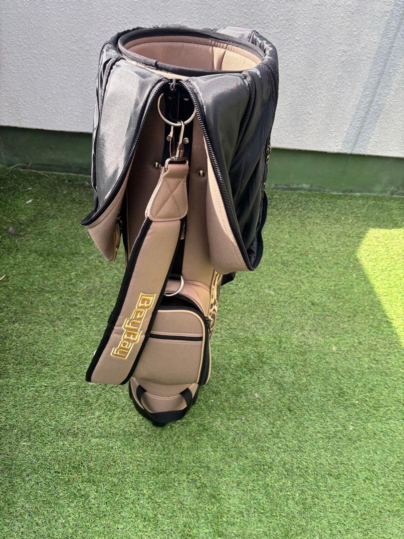 BayBay キャスター付　キャディバッグ　ゴルフバッグ　ベージュ　カモフラ