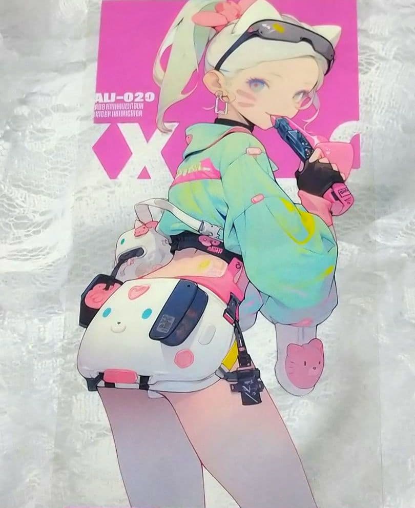 ラスト✩廃盤品✩J673＃猫の女郎(PET)切り売り海外人物女の子AIマステ