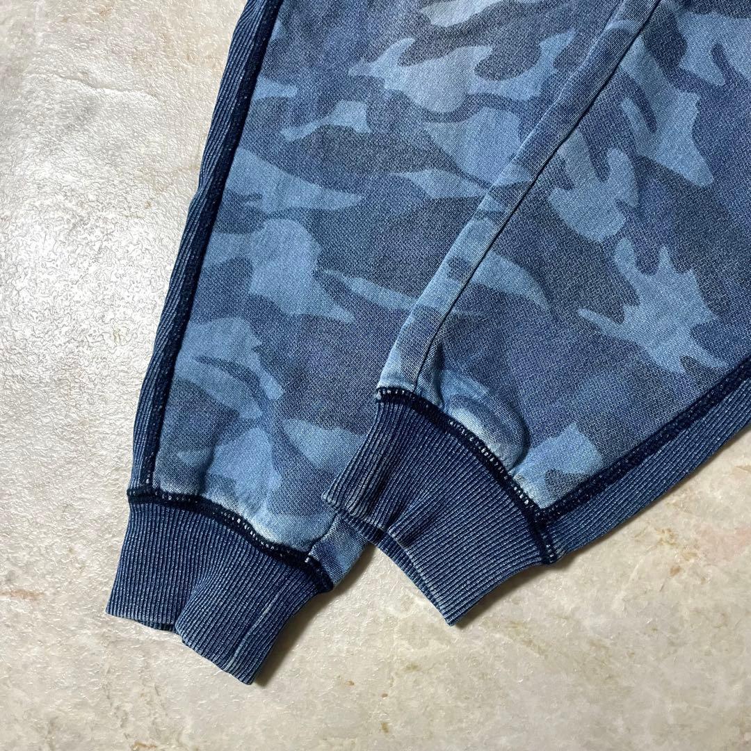 PIU1UGUALE3 迷彩 スウェット デニム調 パーカー パンツ 上下セット