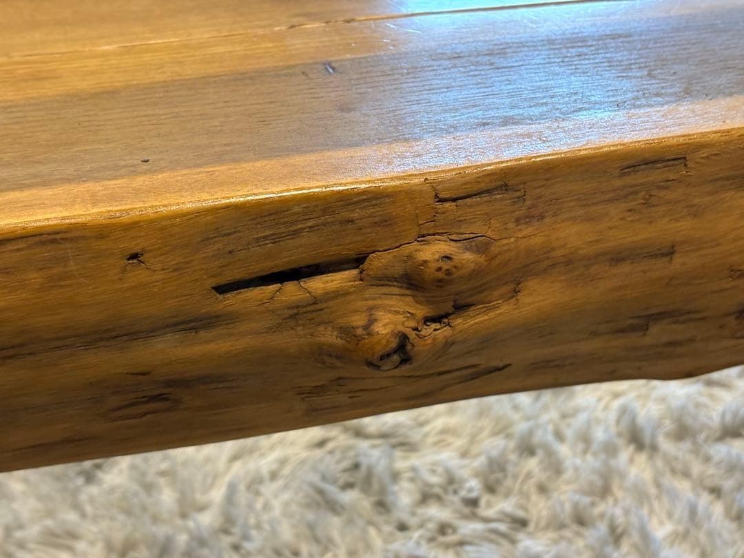 希少　無垢材　ベンチ　アンティーク　ヴィンテージ　和モダン　杉の木　モダン　YZ