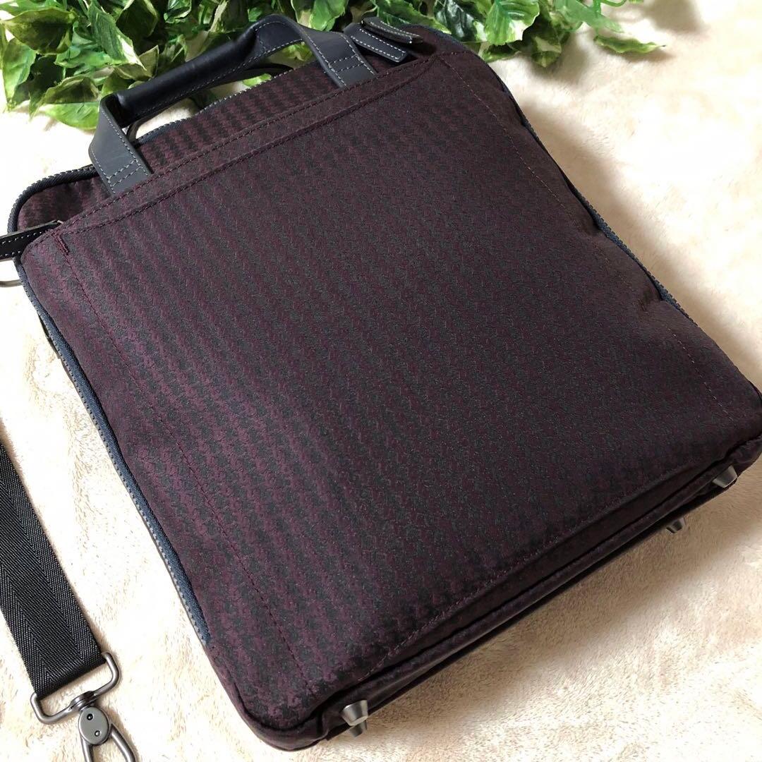 未使用　ポールスミス　ブリーフケース　ビジネスバッグ　千鳥格子　大容量　3way