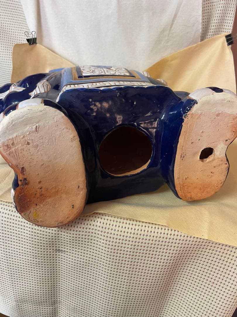 招福象 花台 エスニックアート 大型