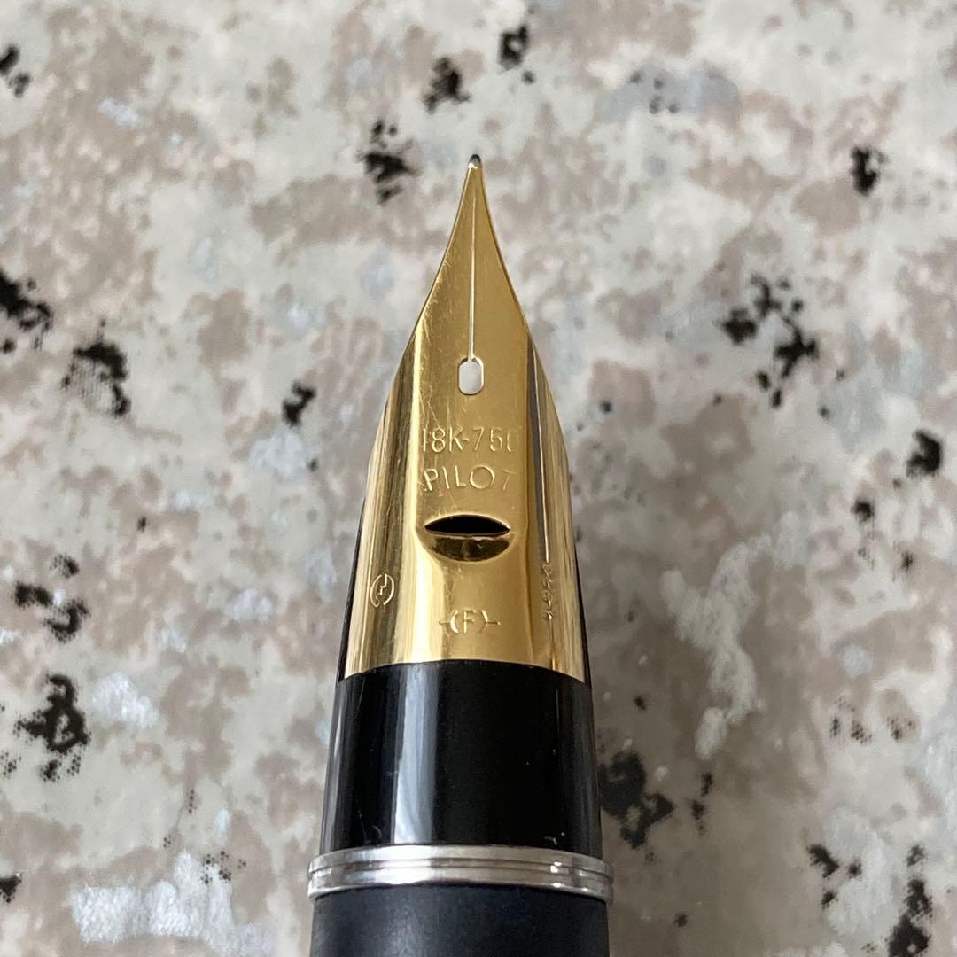#091 オーバーホール済み 万年筆 PILOT CUSTOM 槌目 18k