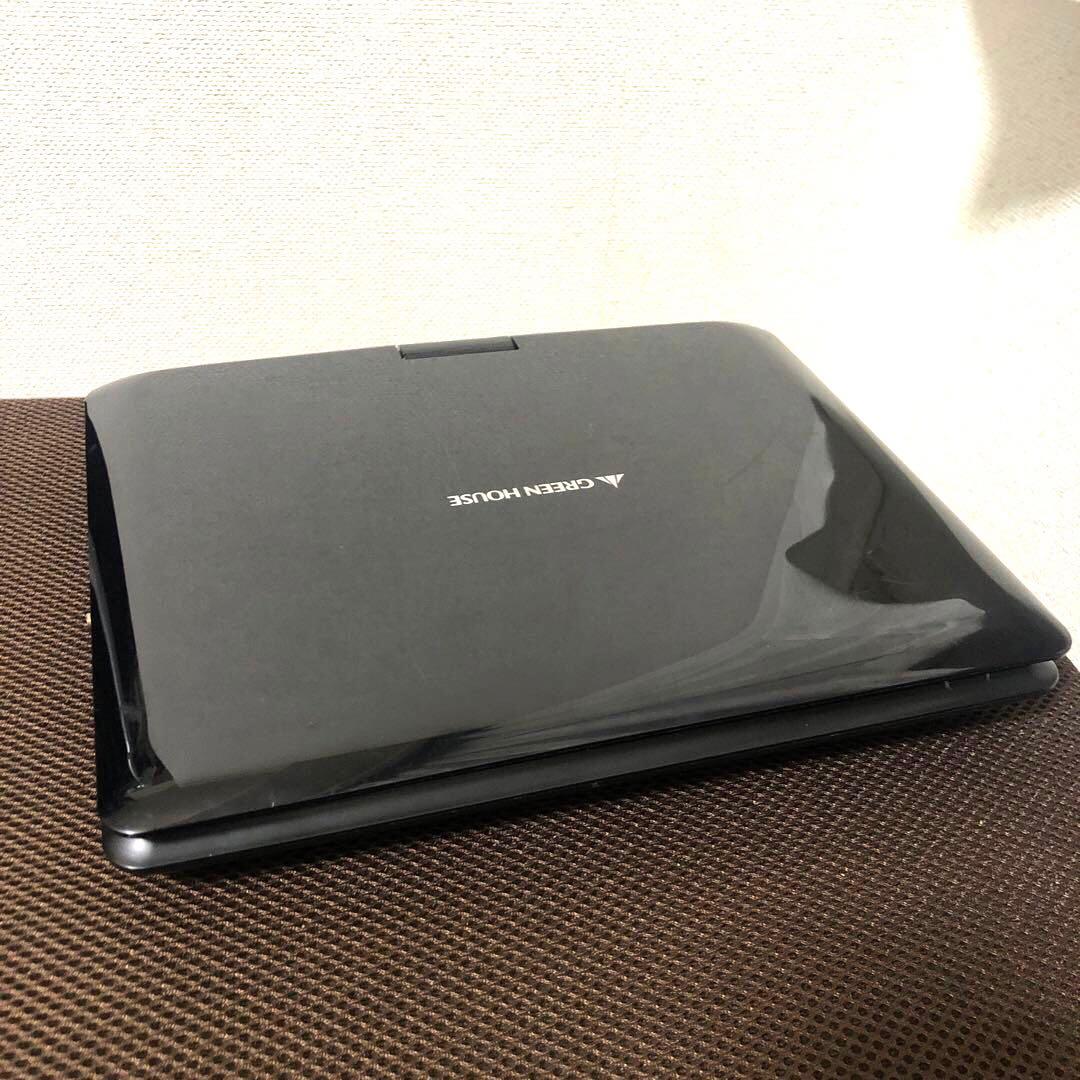 グリーンハウス　ポータブルブルーレイプレーヤー　GH-PBD10CT-BK