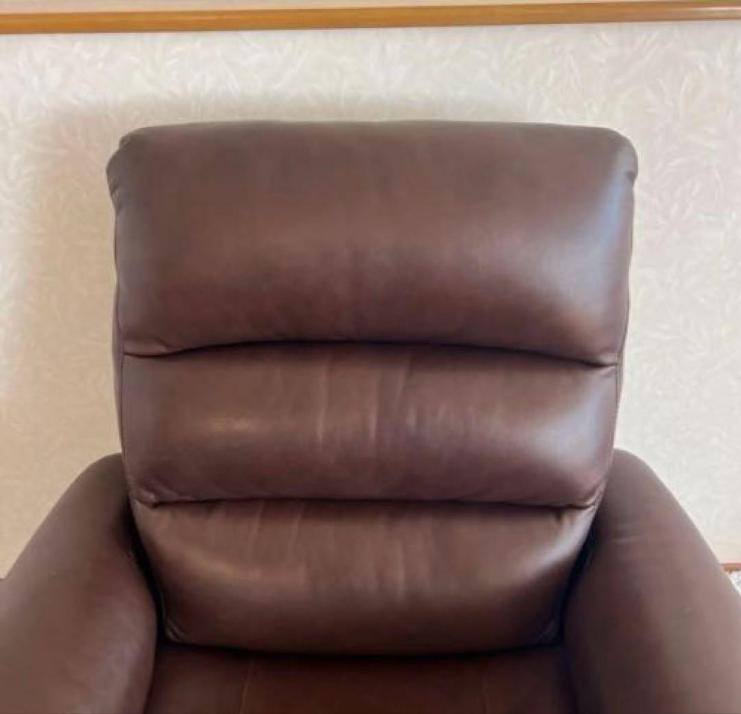 NITORI ニトリ リクライニングソファ 1人掛け レザー ブラウン