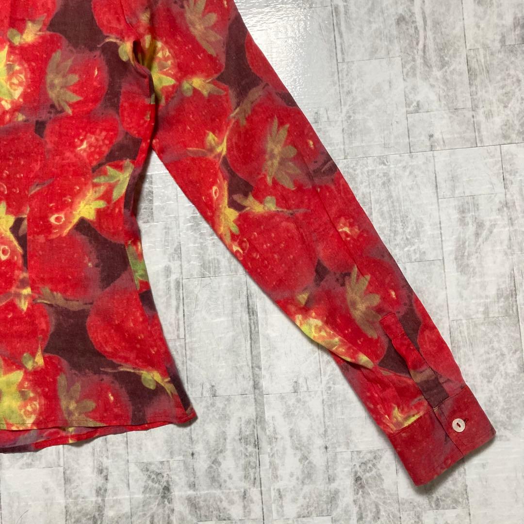 【希少デザイン】　ドルチェアンドガッパーナ D&G 長袖　シャツ　いちご総柄　M