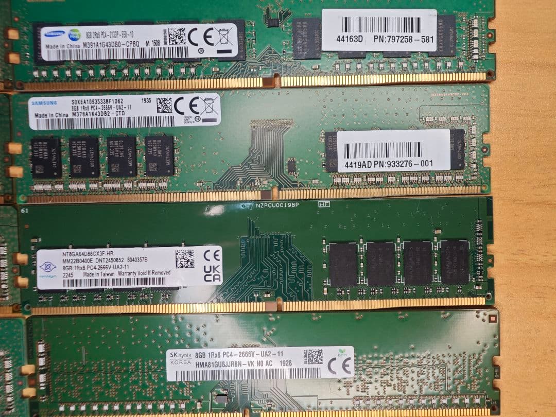 ネ*コ様 メモリ 8GB 8枚 16GB 1枚