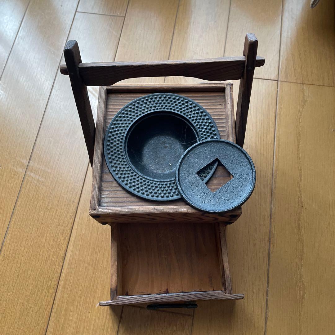 木製煙草盆　たばこぼん　灰皿【年代物】