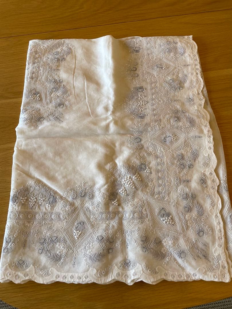 汕頭　スワトウ　SWATOW　手刺繍刺繍　テーブルクロス　希少