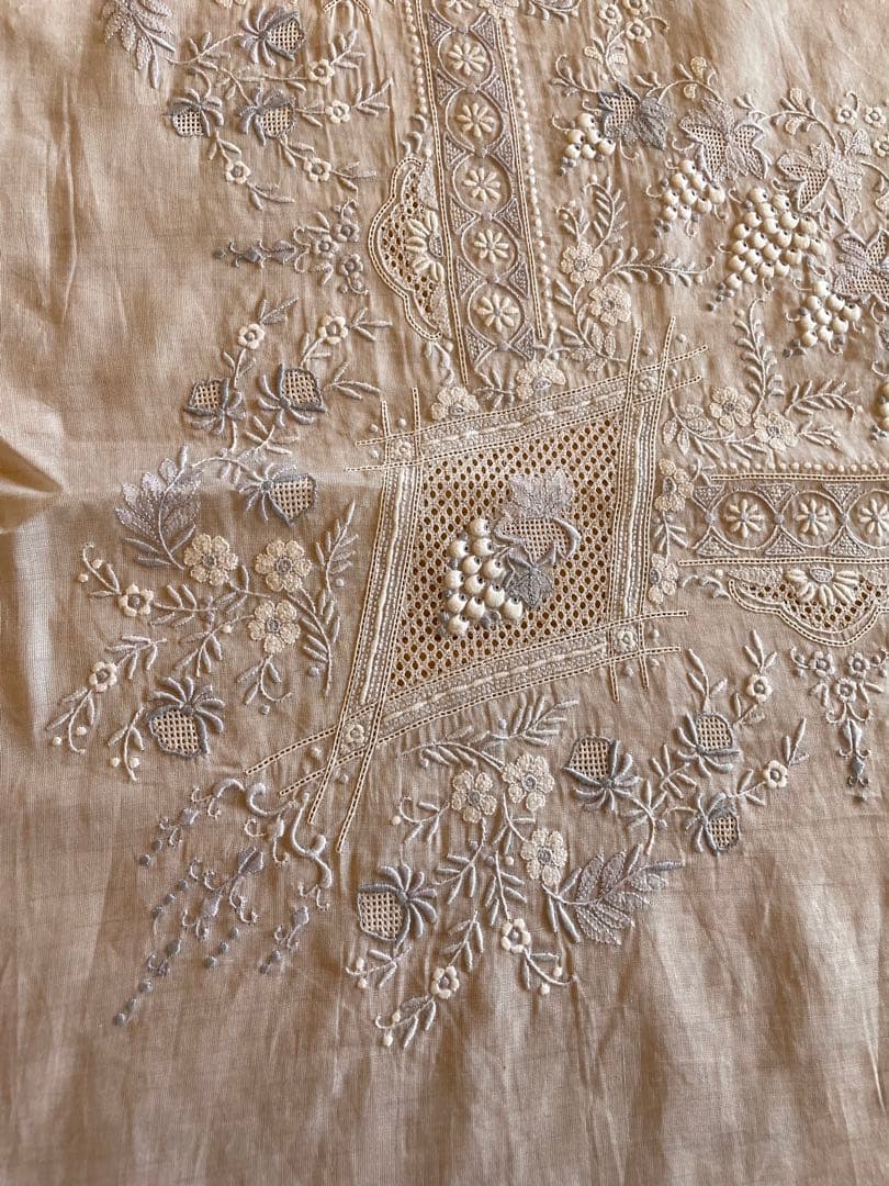 汕頭　スワトウ　SWATOW　手刺繍刺繍　テーブルクロス　希少