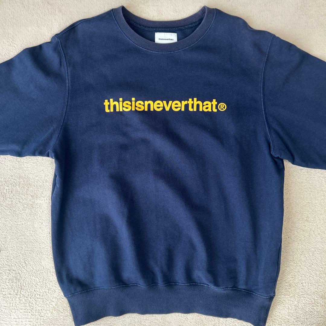 thisisneverthat ネバザ トレーナー スウェット ネイビー 紺