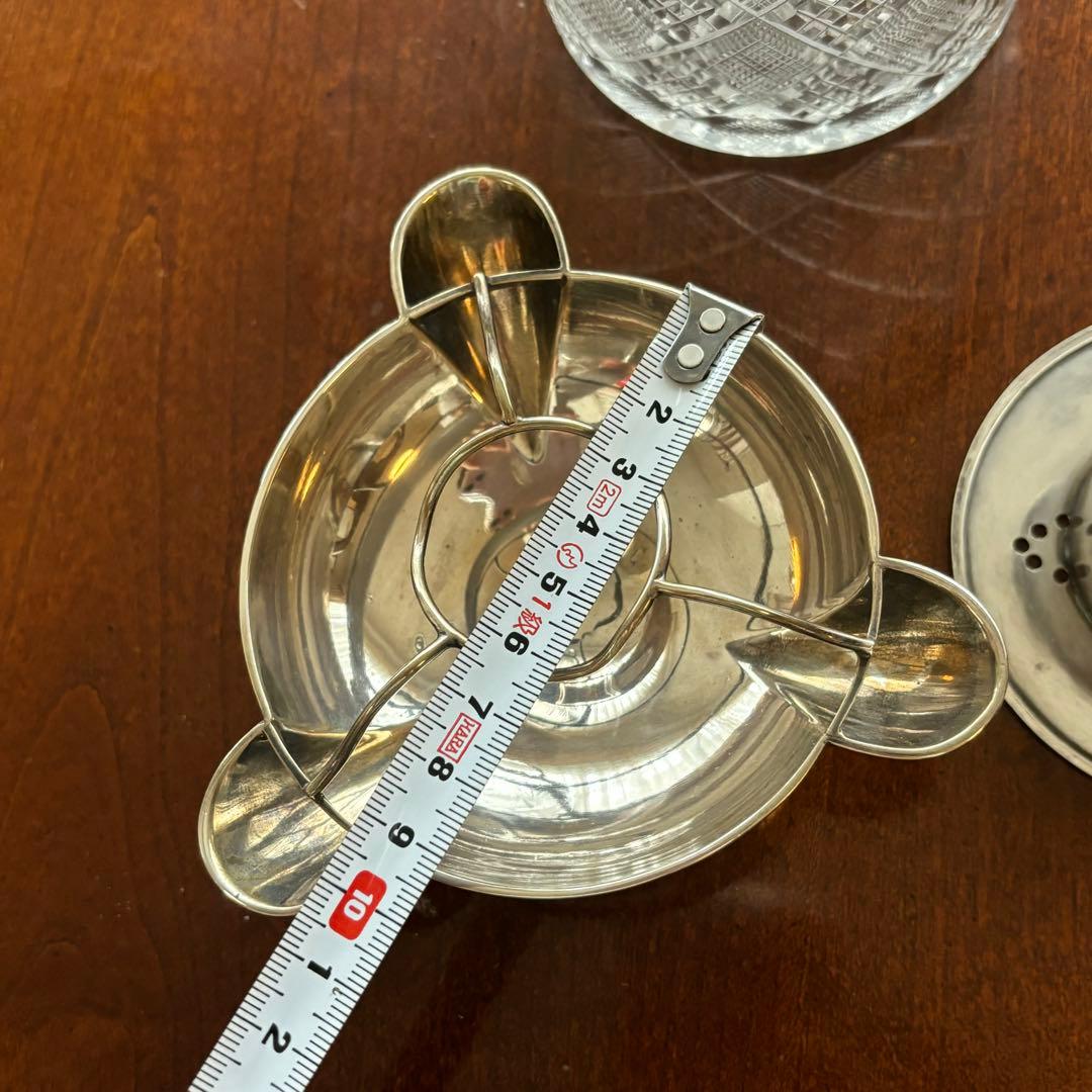 ヴィンテージスターリングシルバー/ガラス