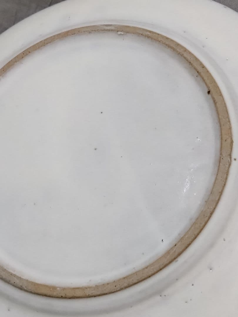 郡司庸久　郡司製陶所　リム皿　27cm　白　益子焼　作家もの