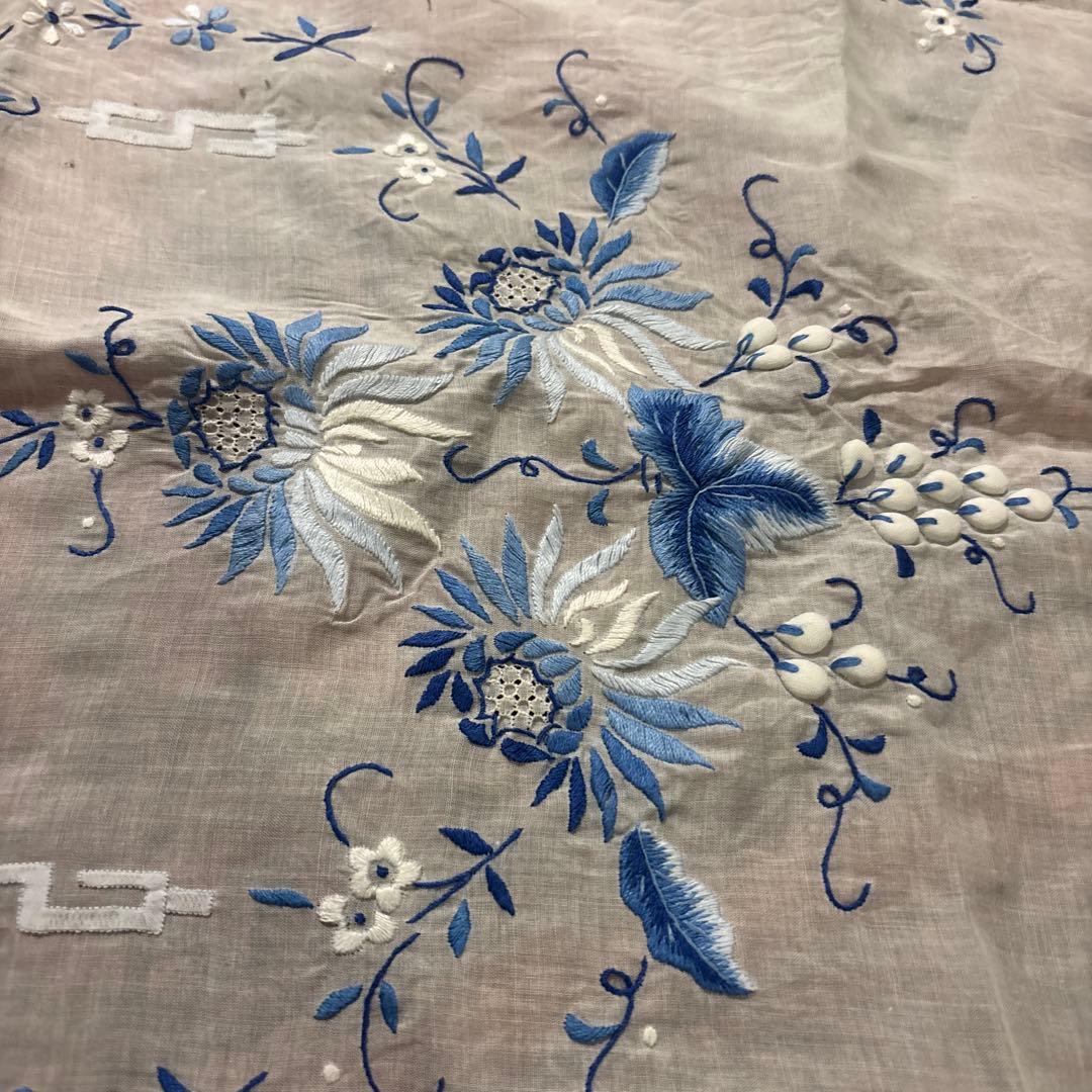 汕頭　スワトウ　オーガンジー　テーブルセンター