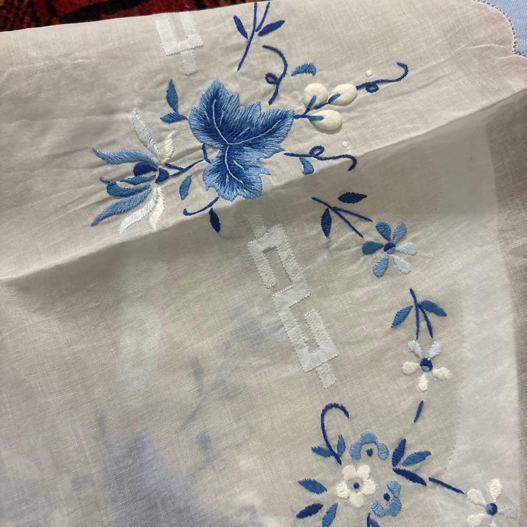 汕頭　スワトウ　オーガンジー　テーブルセンター