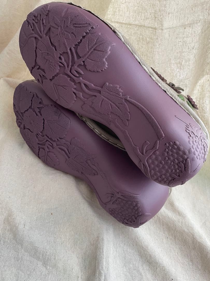 エスタシオン　estacion 本革　フラワー　ショートブーツ　Ｍ