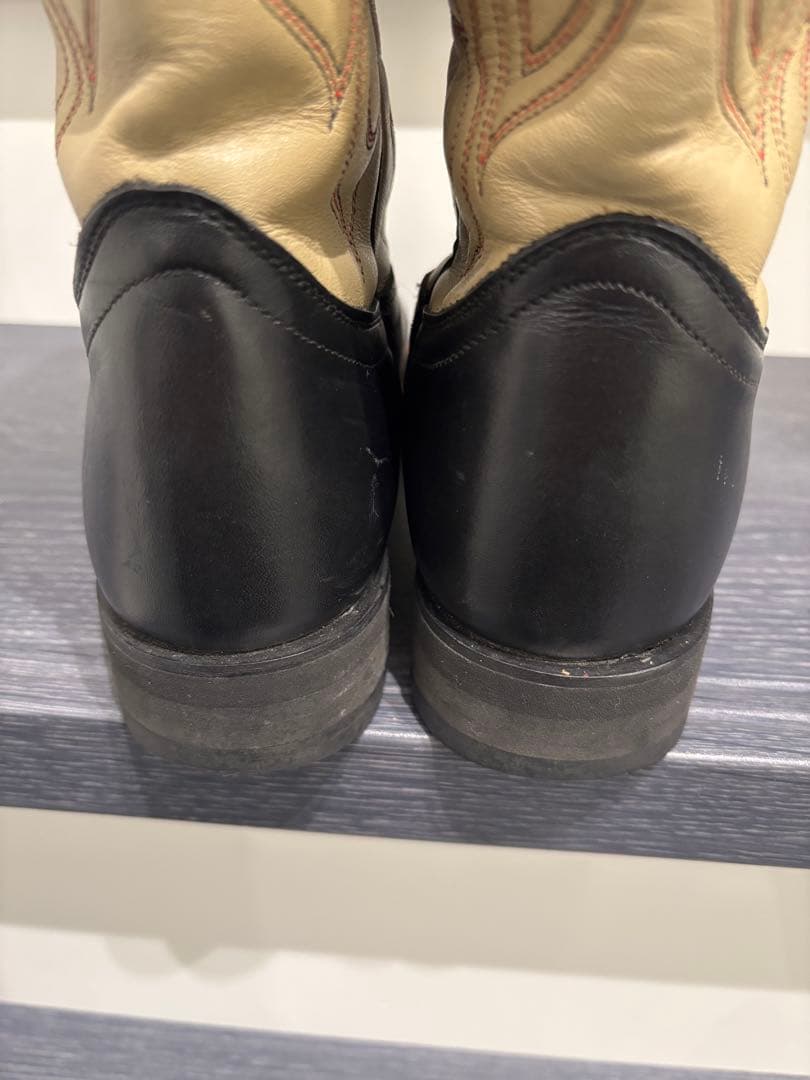 T*I様 Tony Lama ウエスタンブーツ 黒/ベージュ（箱無し）