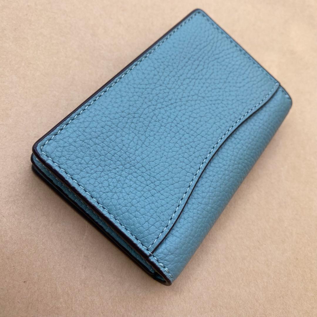 カードケース　定期入れ　名刺入れ　アクア