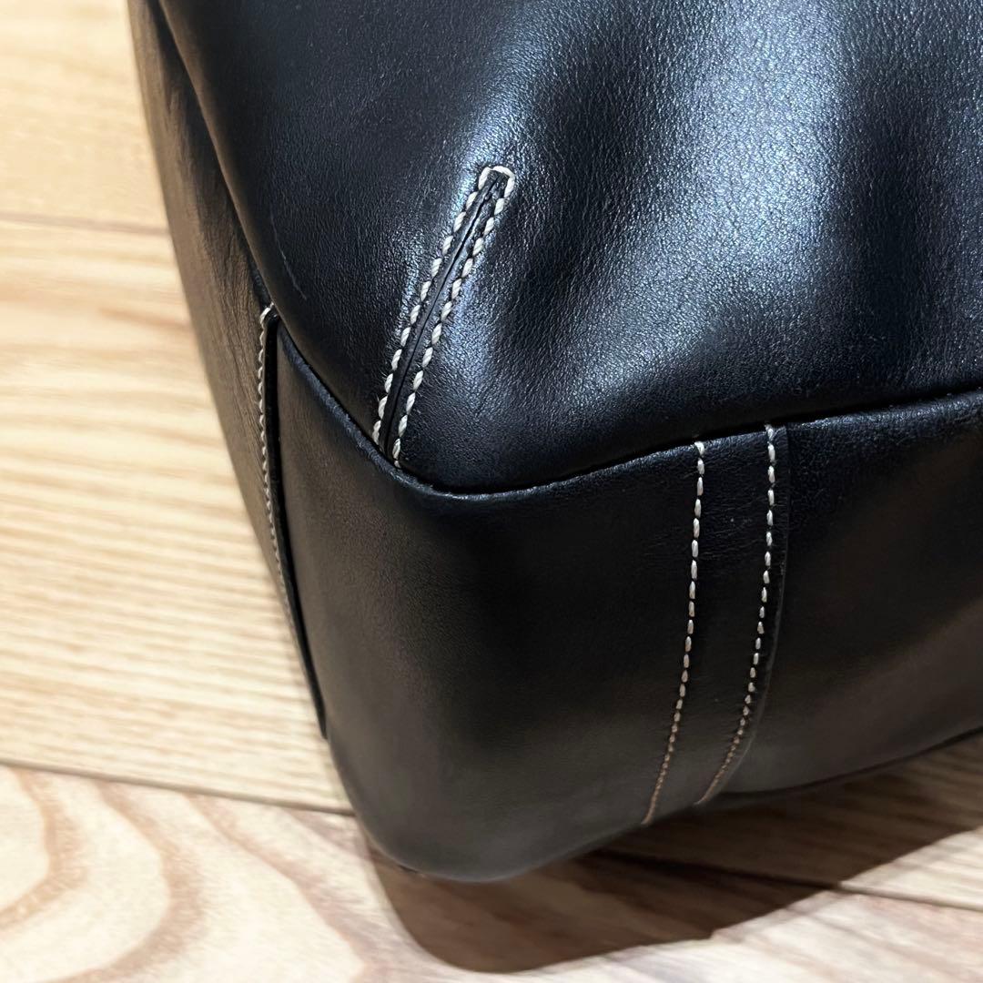 極美品　コーチ　11285 ハンドバッグ　エルゴ　レザー　ブラック　黒