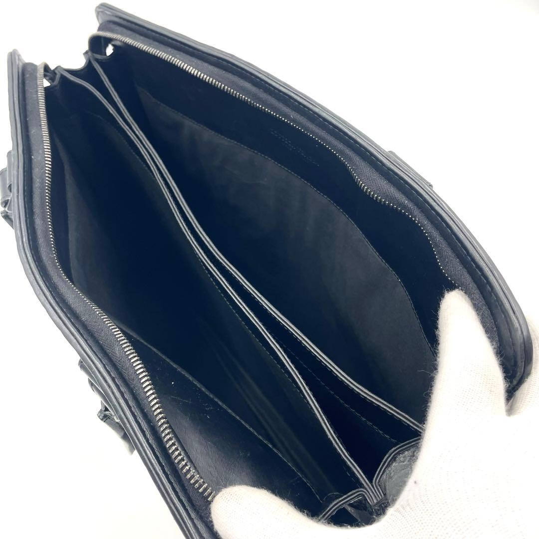 【極美品】ボッテガヴェネタ ビジネスバッグ ブリーフケース イントレチャート黒